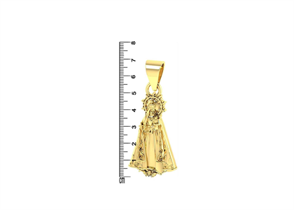 Solid 70 MM Mother Mary Religious Pendant